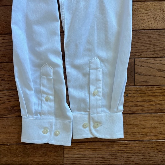 Cat & Jack Boys’ White Long Sleeve Collared Button Down - Picture 11 of 12